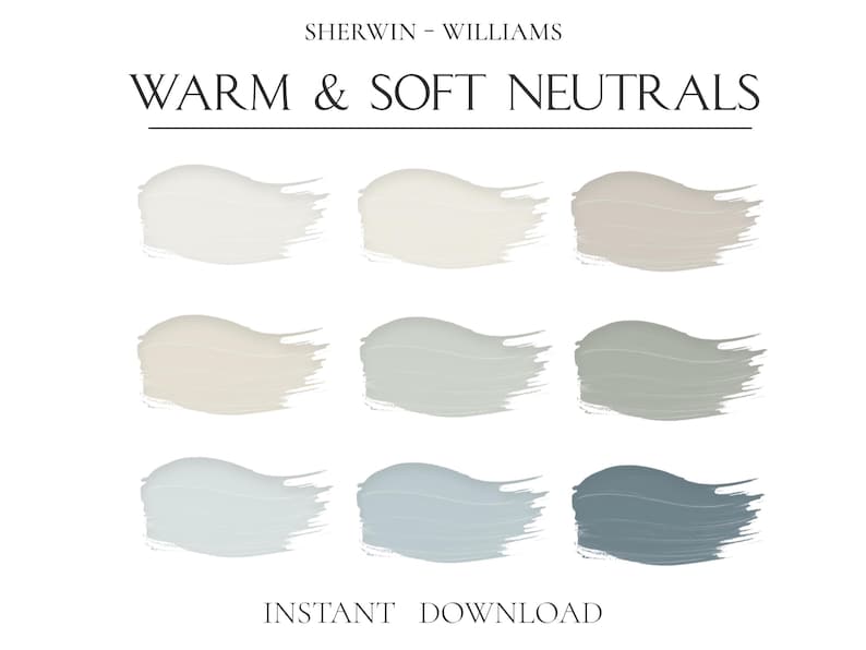 Warm and Soft Neutral Paint Colors for Whole House, Sherwin Williams ...