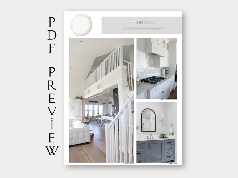 Behr Mid Century Modern Palette, Interior Paint Scheme, Mid Century