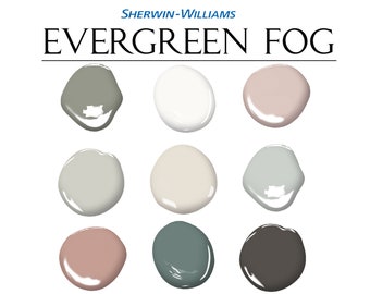 Evergreen Fog Paint Palette - Etsy