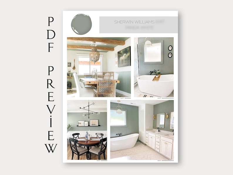 Sherwin Williams Agreeable Gray Paint Palette Coastal Paint Etsy