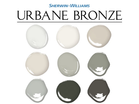 Sherwin Williams Urbane Bronze Complementary Paint Palette Whole