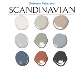 Sherwin Williams Scandinavian Paint Palette: Interior Color Scheme, Scandinavian Comfort Colors (Digital Download)