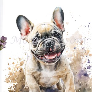 French Bulldog Print / French Bulldog / Watercolor Decor / Contemporary Animal Decor / Dog Wall Art / Nursery Prints / PRINTABLE