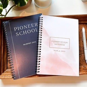 Personalized JW Pioneer School Notebook Custom JW Gift for Pioneer Brothers Sisters Elders Pioneer Service Journal Jehovah Witness Notetaker