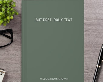 JW Daily Text Journal Daily Bible Reading Notebook JW Pioneer Gift Jw Gift for Brothers Jw Baptism Gift Teen SKE Graduation Jw Gift Elders