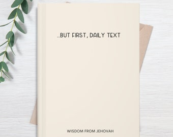 JW Daily Text Notebook Daily Bible Reading Journal Pioneer JW Gift Idea Personal Bible Study Notes Jehovah Witness Baptism Gifts For Sisters
