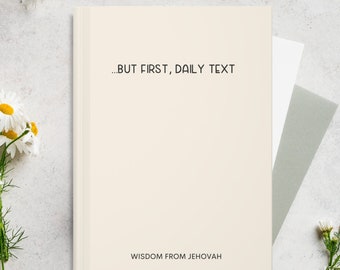 JW Daily Text Journal Daily Bible Reading JW Notebook Pioneer JW Gift Idea Personal Bible Study Jehovah Witness Encouragement Baptism Gifts