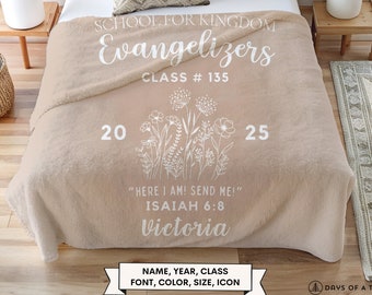 JW SKE Gift Personalized School For Kingdom Evangelizers Blanket Custom SKE Graduation Gift 2025 Jehovah's Witness Pioneers Keepsake Jw Shop