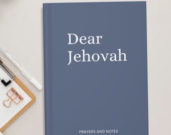 Dear Jehovah Journal for Daily Reflections Prayers & Bible Notes Jehovahs Witness Notebook JW Gifts For Personal Study Notes Baptism Gifts