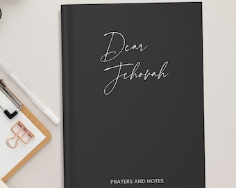 Dear Jehovah Journal for Daily Reflections Prayers & Bible Notes Jehovahs Witness Notebook JW Gift For Brothers Personal Study Meeting Notes