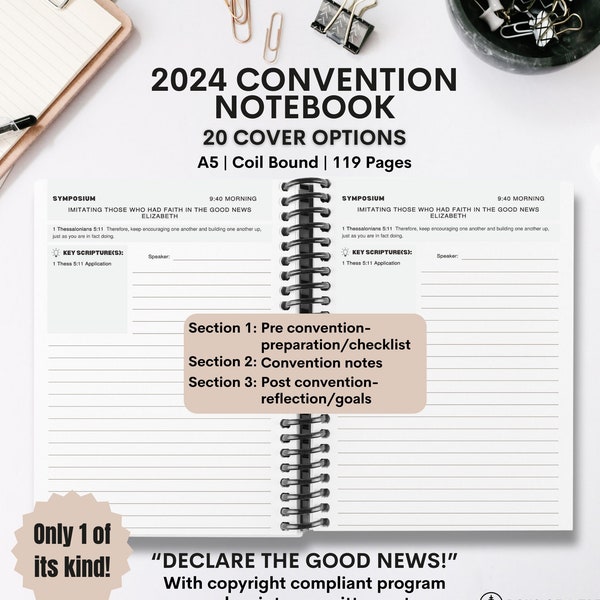 2024 JW Convention Notebook JW Gifts For Elders JW Pioneer Gift Jw Baptism Gift International Jw Regional Jw Convention Gift Jw Kids Gift