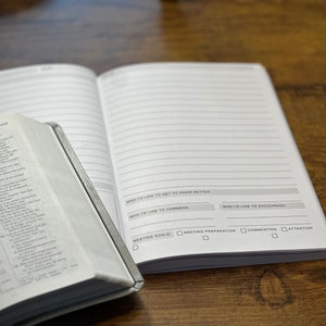 JW Meetings Journal Gift Idea For Brothers Sisters Elders Pioneers Baptism Teen Gift Spiritual Goals Planner Bible Study Prep JW Notebook