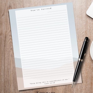 JW Memorial Stationery Bundle - JW Letter Writing Carta stampabile Digitale JW Ministry Invito alla commemorazione di Gesù Campagna di servizio Jw Pioneers