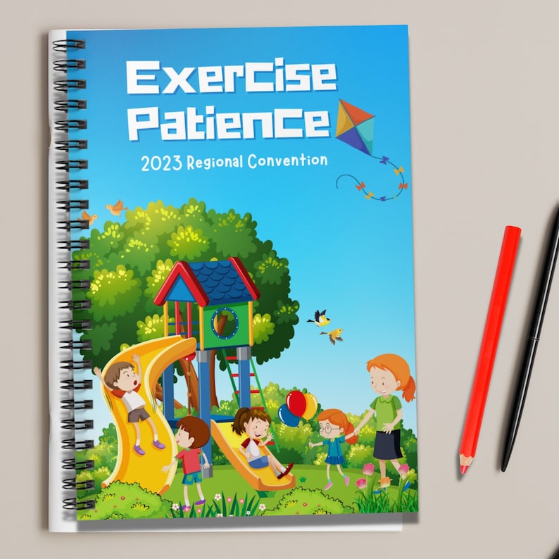 JW Kids 2023 Exercise Patience Convention Notebook 7.99in H X Etsy