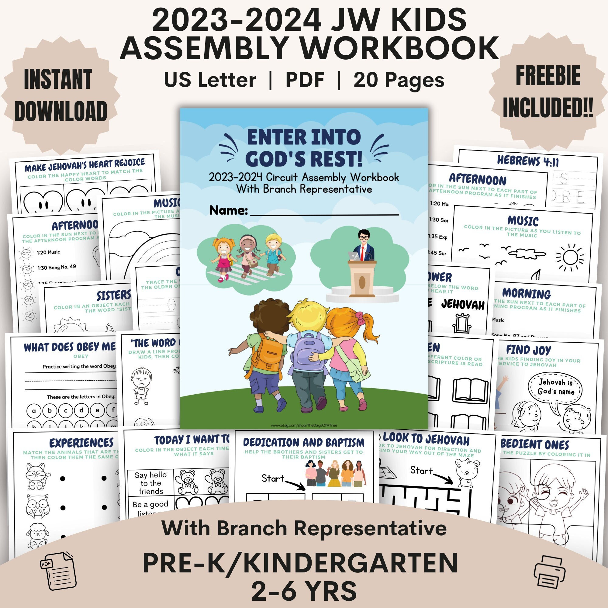 JW Kids Workbook 2023-2024 Circuit Assembly Activity Workbook Enter ...