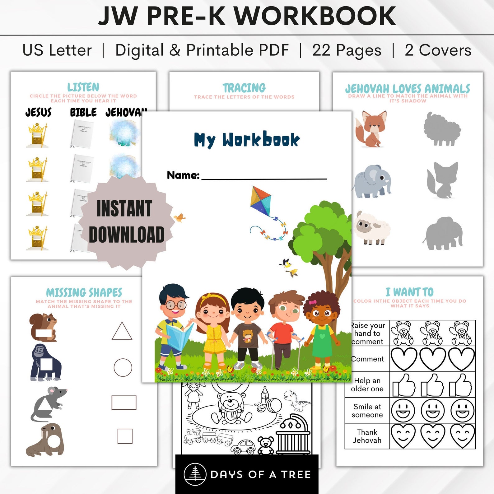 JW Kids Workbook Jw Kids Assembly Activity Workbook Toddler Regional ...
