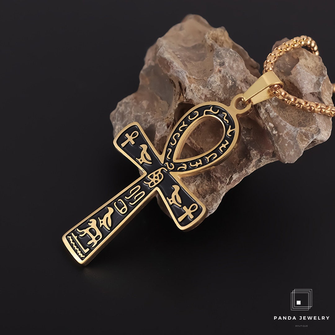Necklace Ancient Egypt Cross Necklace Egyptian Jewelry Men and Etsy