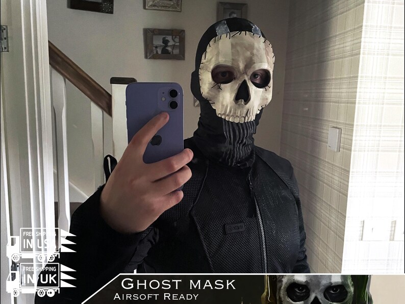 Ultimate Ghost Mask Airsoft Ready Simon Ghost Riley Call of Duty
