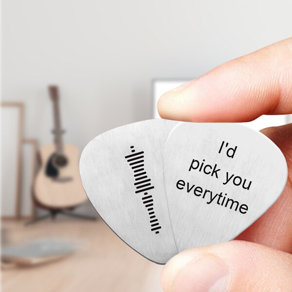 Engraved Guitar Pick Etsy