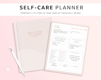 Neutral Self Care Planner, Digital Planner, Daily Planner, Self Love Planner, GoodNotes, iPad, Healing,Wellbeing Anxiety, Mindful, Gratitude
