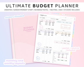 Digital Budget Planner, Digital Finance Planner, Finance Tracker, Monthly, Bi-Weekly Budget, GoodNotes Digital Planner, Income Tracker