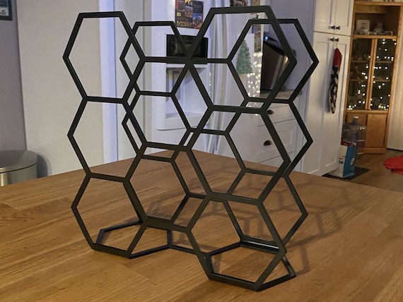 Hexagon Wine Rack Etsy