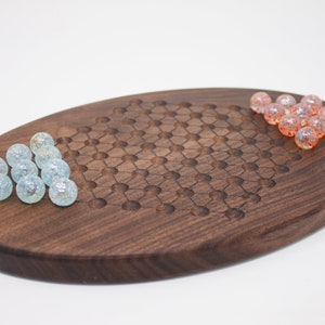 2 Player WALNUT Chinese Checkers | Wood Board