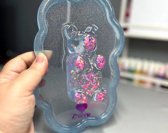 Confetti glitterhars kunst aan de muur gummybeer: 3D-pop snoepdecor