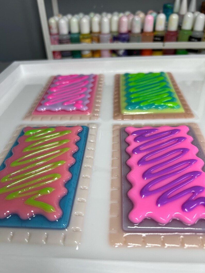 3D Pop Art Toaster Pastry Wall Hanging: Handmade Candy Art, Fun Bold Food Frosting Wall Decor OOAK Handmade image 8
