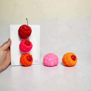 Cherry Wall Art • 3D Resin Cherry Decor • Pop Art Kitchen Wall Decor • Pink Fruit Wall Art • Cute Kitchen Decor • Small Wall Hanging 8x6 image 13