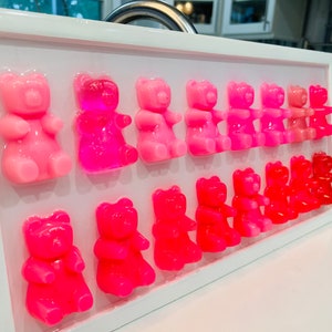 Extra Large Barbie Pink Resin Gummy Bears 3D Pop Art Wall Art Nursery Room Decor Candy Art Wall Hanging Etsy UK
