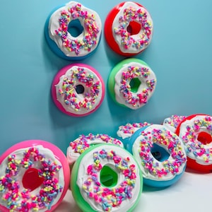 Frosted Sprinkles Donut Wall Hanging: Faux Food Decor
