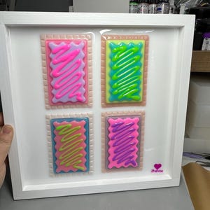 Pop Art Breakfast Toaster Pastry , 3D Pop Art wall art, Nursery Room Decor, Candy Art, Wall Hanging