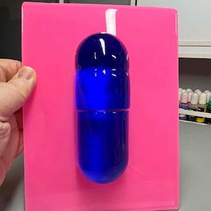 Neon Pill Pop ART Happy Chill Pill Capsule, 3D Pop Art wall art, Candy Art, Fluorescent Wall Hanging
