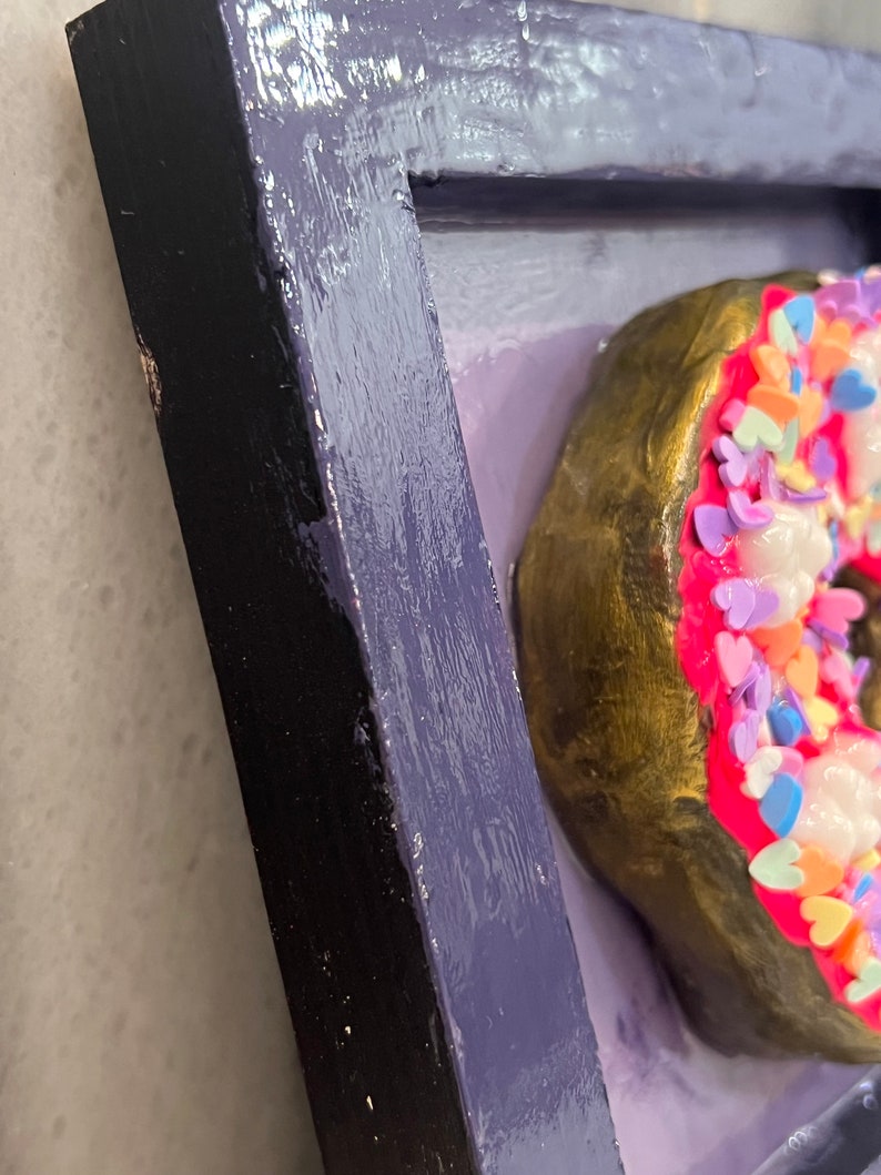 Gummy Bear Donut Clay Original Sculpture Art Donut Wall Art Etsy