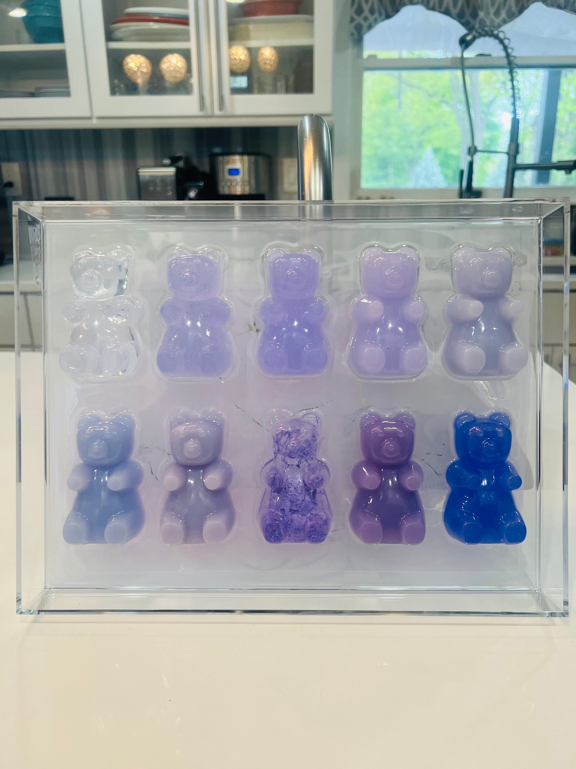 Gummy Bear 3D Resin Candy Croc Charms Handmade Ombre and Solid Clear 6pcs  BEST PRICE 5.99 and FREE Charm 