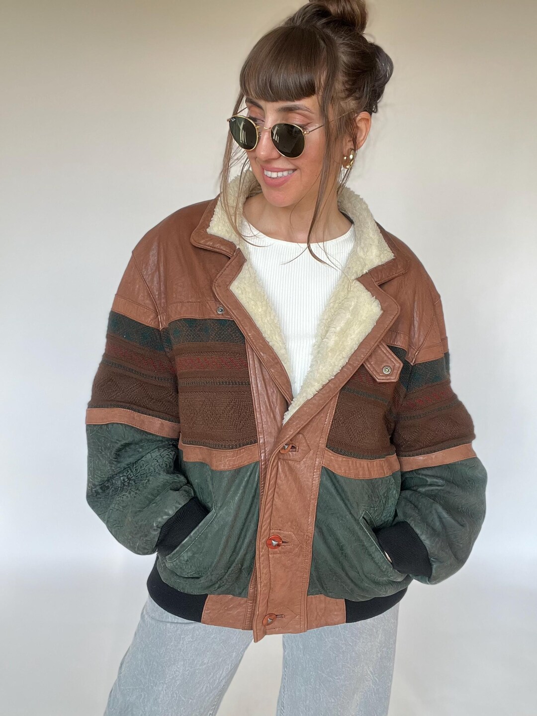 Blue Tribal Aztec Eagles Women's Bomber Jacket