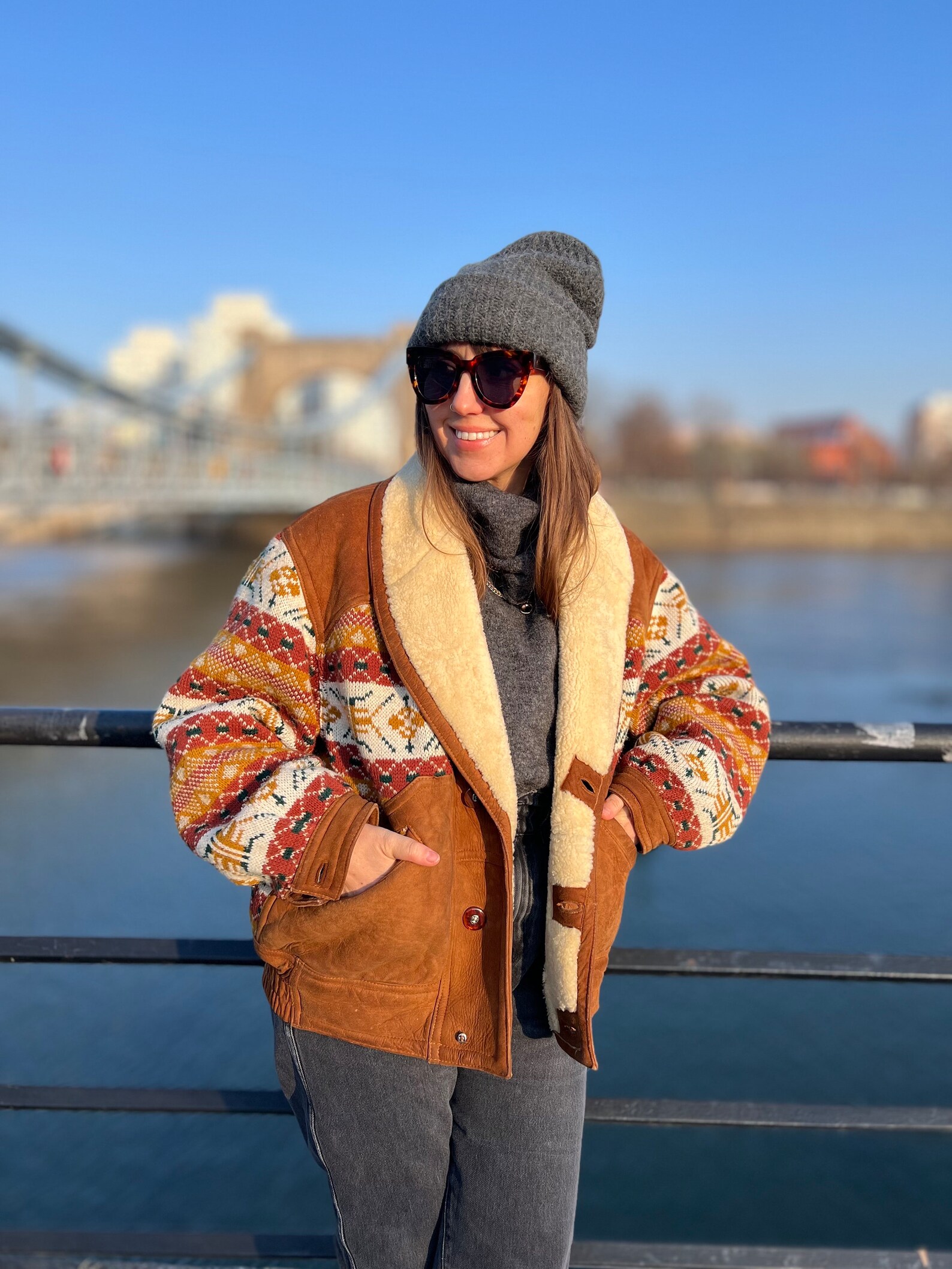 Multicolor Indian Aztec Geometric Art Women's Bomber Jacket