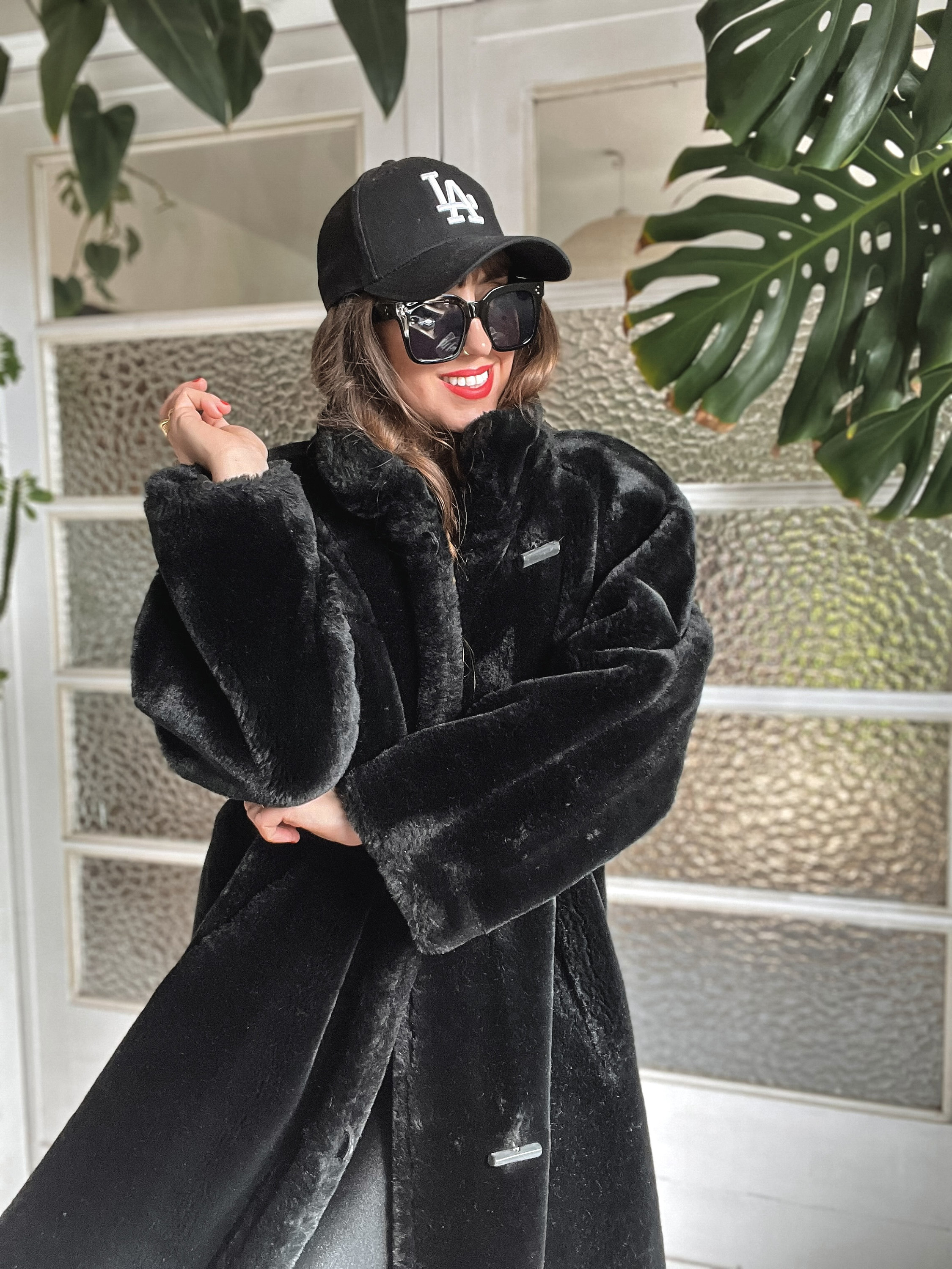 ジャケット・アウター 00s volume fur coat black archive ジャケット・アウター 00s volume fur coat black archive