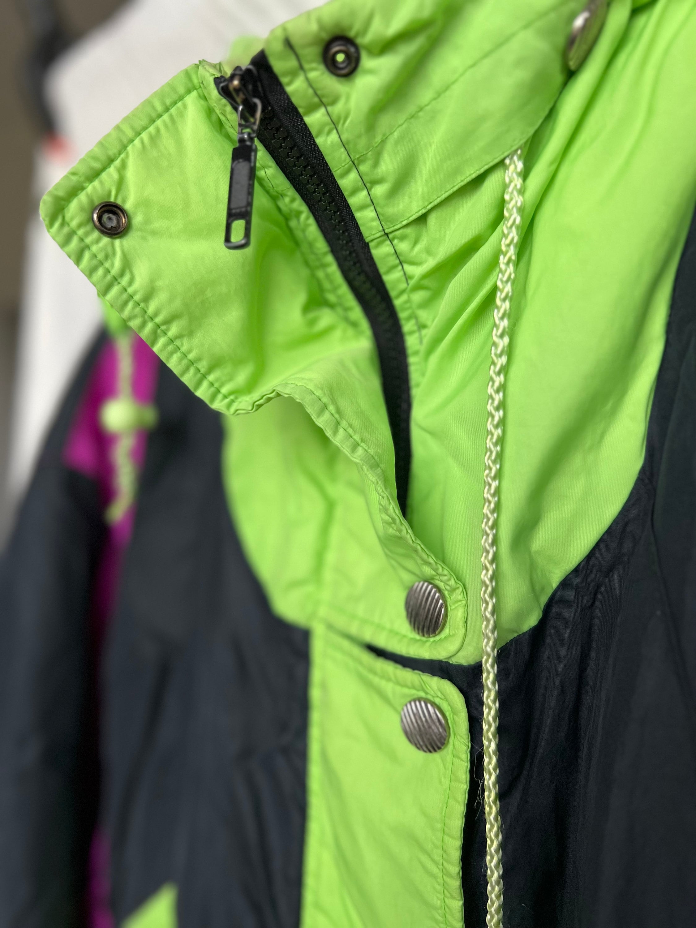 Kresz Vintage Windbreaker Jacket Colorful 80 90 Unisex PLN