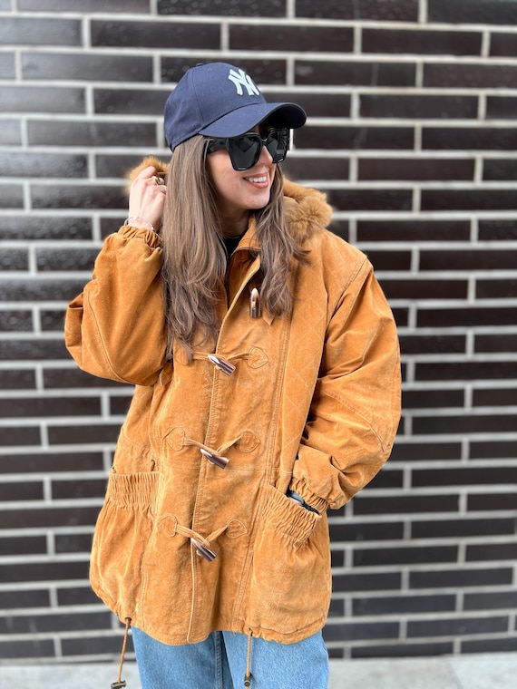 Jacke Mantel Wildleder Wildleder Jacke Für Herren Dunkelbraun