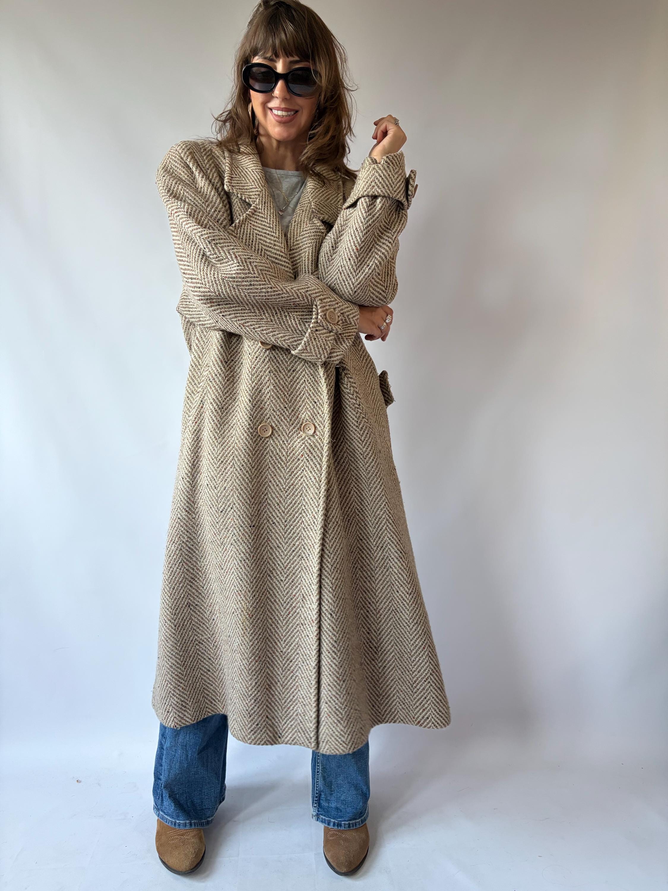 Vintage Womens Tweed Coats Xl - Etsy Vintage Womens Tweed Coats Xl - Etsy