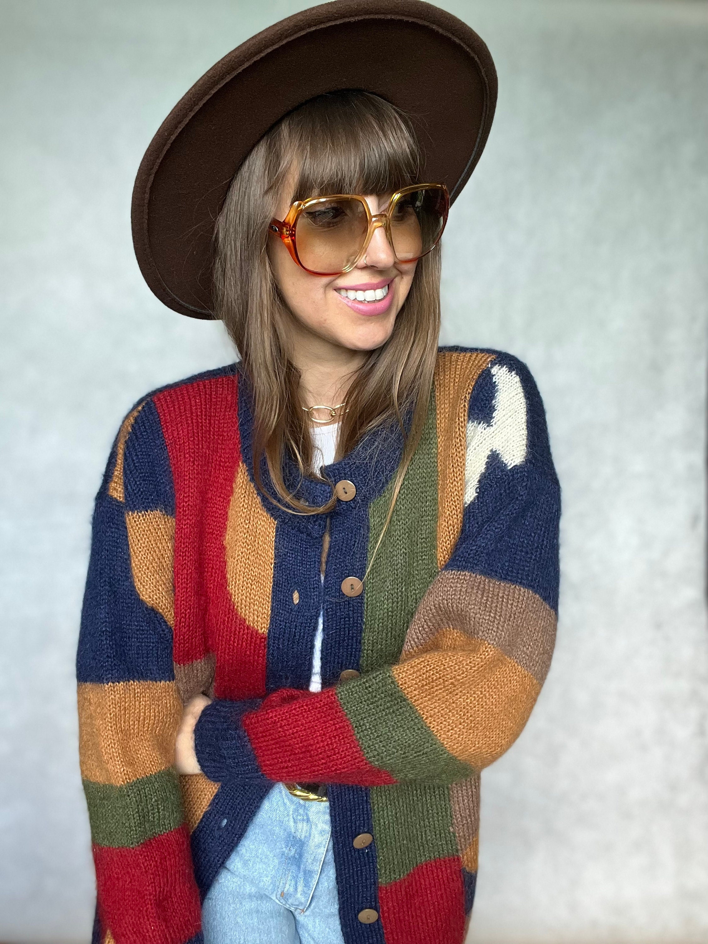 Vintage Mohair Cardigan - Etsy Vintage Mohair Cardigan - Etsy