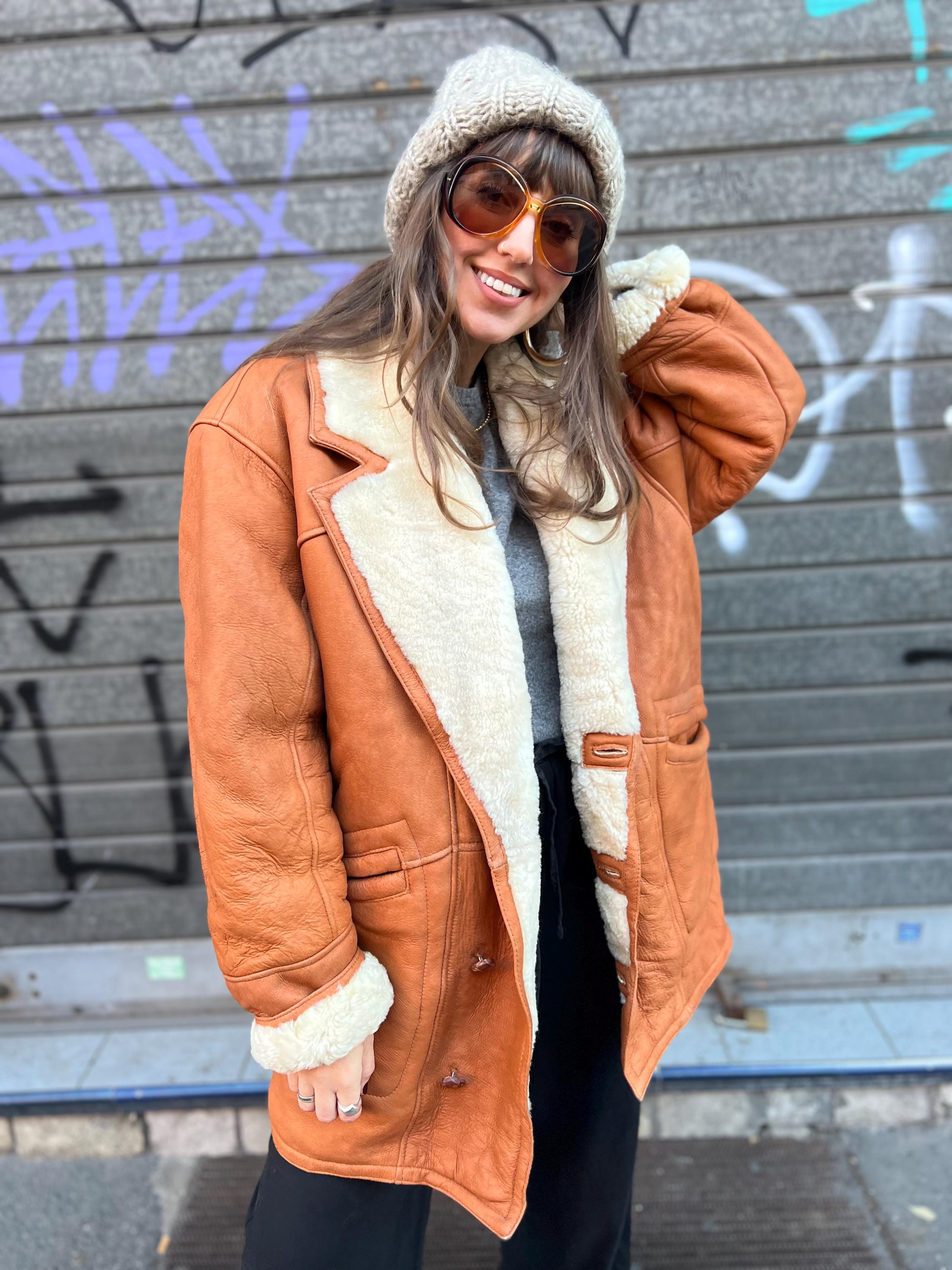 Veste Anorak Vintage En Laine - Taille M, Bleu - Fabriqué En Uruguay - Occasion Très Bon état
