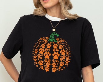 Paw Pumpkin Shirt,Paw Print Shirt,Dog Lover Shirt,Dog Lover Gift,Pumpkin Dog Shirt,Retro Pumpkin,Thanksgiving Sweatshirt,Thanksgiving Shirt