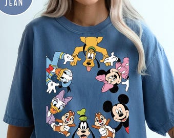 Comfort Colors Vintage Mickey and Friends Shirt,Disney Characters,Mickey&Co,Disneyland Shirt,Disney Trip,Disney Family Vacation,Mickey Shirt