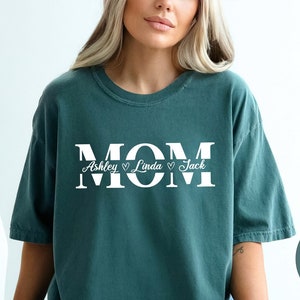 Comfort Colors Custom Mama Shirt With Kids Name,Personalized Mom Shirt,Mother's Day Gift,Personalized Name Shirt,New Mom Gift,Gift For Mom
