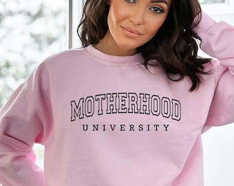 Sweat-shirt de l'université de la maternité, sweat-shirt de maman, sweat-shirt de maman, cadeau de fête des mères, maternité, maman asociale, cadeau de nouvelle maman, cadeau pour maman