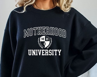 Sweat-shirt de l'université de la maternité, sweat-shirt de maman, sweat-shirt de maman, cadeau de fête des mères, maternité, maman asociale, cadeau de nouvelle maman, cadeau pour maman