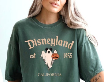 Comfort Colors Disneyland Halloween Shirt,Disneyland Sweatshirt,Halloween Sweatshirt,Mickey Halloween,Disneyland Vacation Shirt,Ghost Shirt